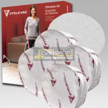 Комплект фильтр-пакетов (4 шт.) и дисковый фильтр (1 шт.) для GS 71 CYCLOVAC