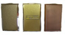 Пневморозетка "Elegant" с металлической крышкой 80х125 мм (золото)